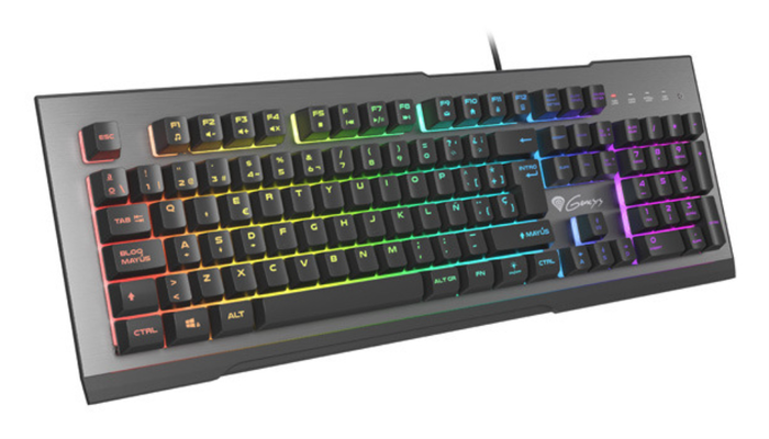 GENESIS Teclado para Gaming Rhod 500 RGB USB QWERTY Español Negro Gris GENESIS Teclado para Gaming Rhod 500 RGB USB QWERTY Español Negro Gris
