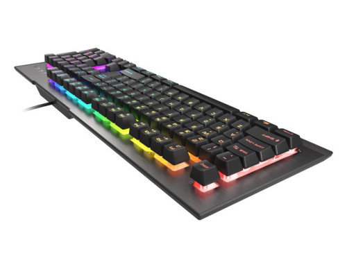 GENESIS Teclado Gaming Rhod 500 RGB Español QWERTY 104 Teclas Negro/Gris USB Antighosting NKG-1621