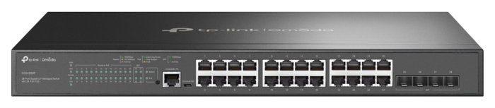 TP-Link Omada SG3428MP Switch Gestionado L2+ de 28 Puertos con 24 Puertos PoE+ TP-Link Omada SG3428MP Switch Gestionado L2+ de 28 Puertos con 24 Puertos PoE+