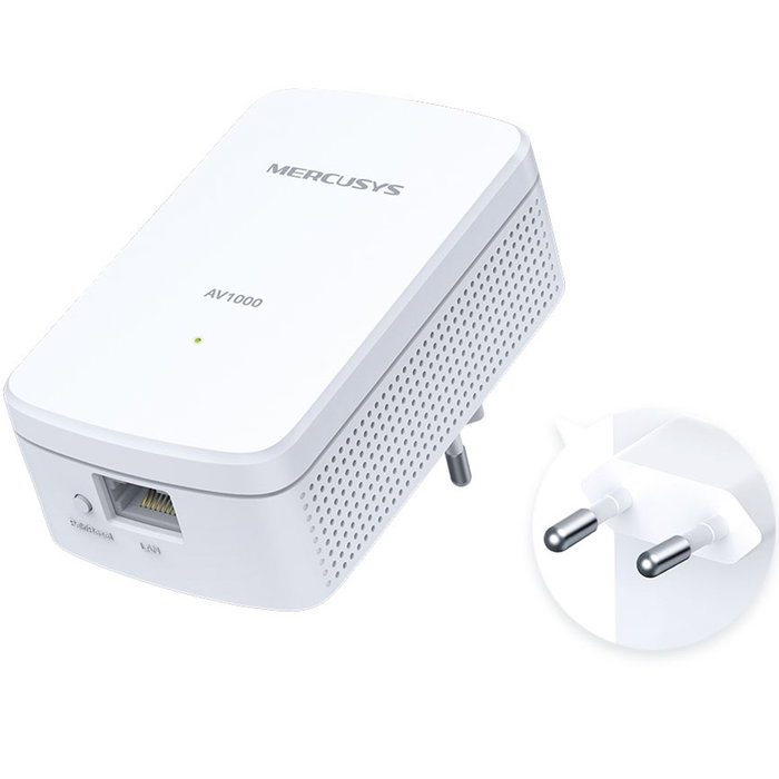 Mercusys MP500 KIT Adaptador de red Powerline 1000 Mbit/s Blanco (2 unidades) Mercusys MP500 KIT Adaptador de red Powerline 1000 Mbit/s Blanco (2 unidades)