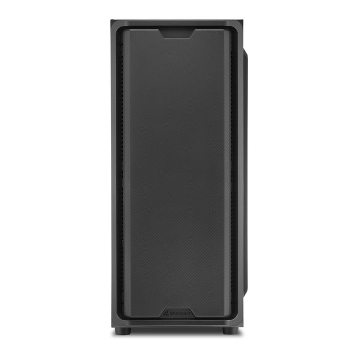 SHARKOON SK3 RGB Torre ATX Midi, Gabinete PC Negro con Iluminación RGB, Ventiladores 120 mm Incluidos (1 Frontal, 1 Trasero), Panel de Vidrio, Soporta ATX, micro-ATX, Mini-ITX