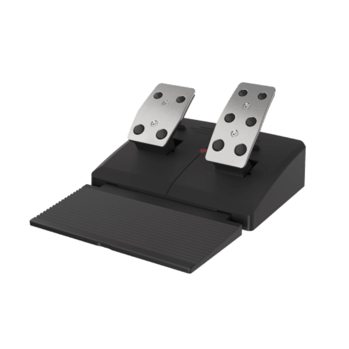 GENESIS Volante + Pedales Seaborg 400 Negro, Plata USB para Nintendo Switch, PC, PlayStation 4, Playstation 3, Xbox 360, Xbox One, Xbox One S, Xbox One X