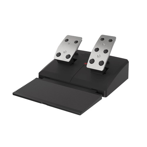 GENESIS Volante + Pedales Seaborg 400 Negro, Plata USB para Nintendo Switch, PC, PlayStation 4, Playstation 3, Xbox 360, Xbox One, Xbox One S, Xbox One X