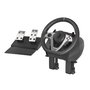 GENESIS Volante + Pedales Seaborg 400 Negro, Plata USB para Nintendo Switch, PC, PlayStation 4, Playstation 3, Xbox 360, Xbox One, Xbox One S, Xbox One X