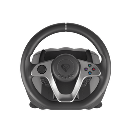 GENESIS Seaborg 400 Volante + Pedales Negro, Plata USB