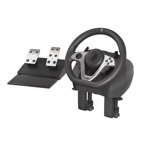 GENESIS Seaborg 400 Volante + Pedales Negro, Plata USB