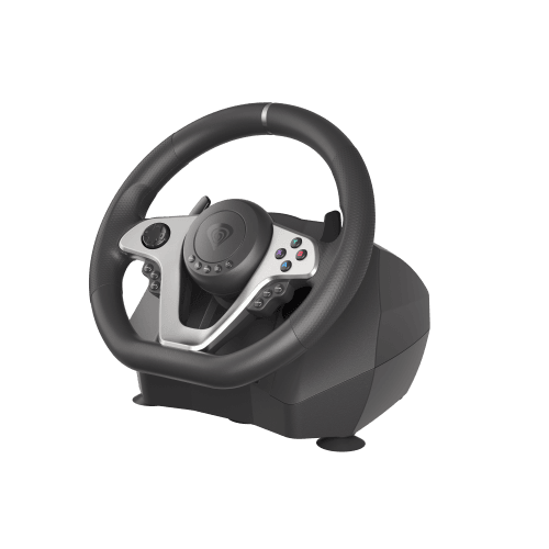GENESIS Seaborg 400 Volante + Pedales Negro, Plata USB