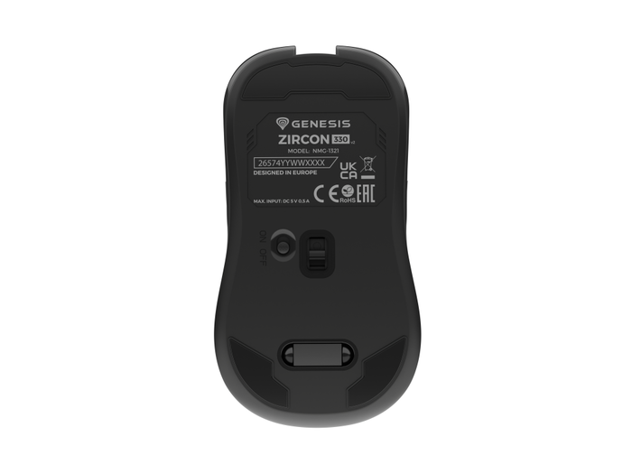 GENESIS Ratón de Juego Inalámbrico RF, 3600 DPI, ergonómico, 7 botones, Negro/Rojo