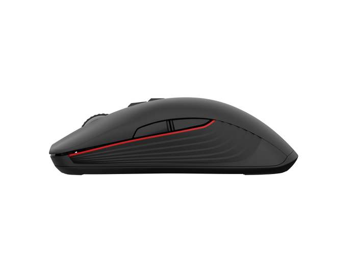 GENESIS Ratón de Juego Inalámbrico RF, 3600 DPI, ergonómico, 7 botones, Negro/Rojo