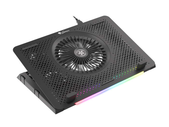GENESIS Oxid 450 Almohadilla Refrigeradora para Portátil 15.6" 2400 RPM Negro con RGB