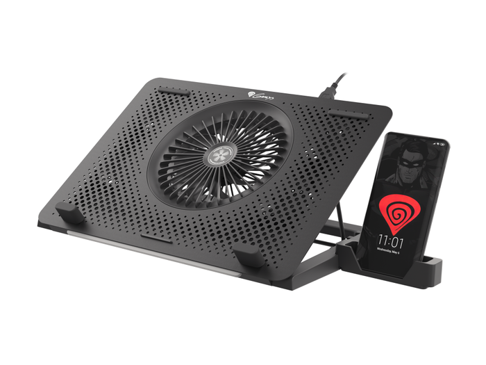 GENESIS Oxid 450 Almohadilla Refrigeradora para Portátil 15.6" 2400 RPM Negro con RGB