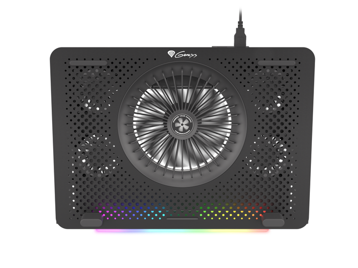GENESIS Oxid 450 Almohadilla Refrigeradora para Portátil 15.6" 2400 RPM Negro con RGB