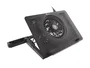 Genesis OXID 450 RGB Base Refrigeradora para Portátil hasta 15.6", con 5 Ventiladores, HUB USB, Soporte de Teléfono y Ajuste de Altura - Negro