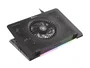 Genesis OXID 450 RGB Base Refrigeradora para Portátil hasta 15.6", con 5 Ventiladores, HUB USB, Soporte de Teléfono y Ajuste de Altura - Negro