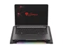 Genesis OXID 450 RGB Base Refrigeradora para Portátil hasta 15.6", con 5 Ventiladores, HUB USB, Soporte de Teléfono y Ajuste de Altura - Negro