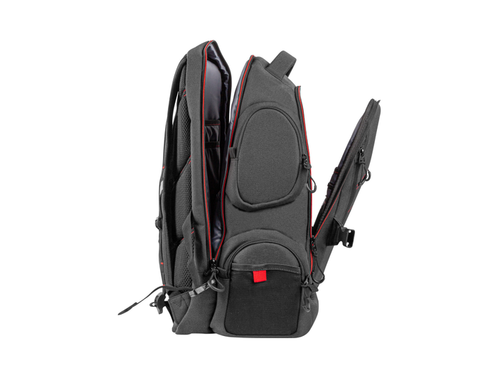 GENESIS Pallad 550 Mochila para Gaming 43,9 cm (17.3") Negro, Rojo con Compartimento para Portátil y Accesorios