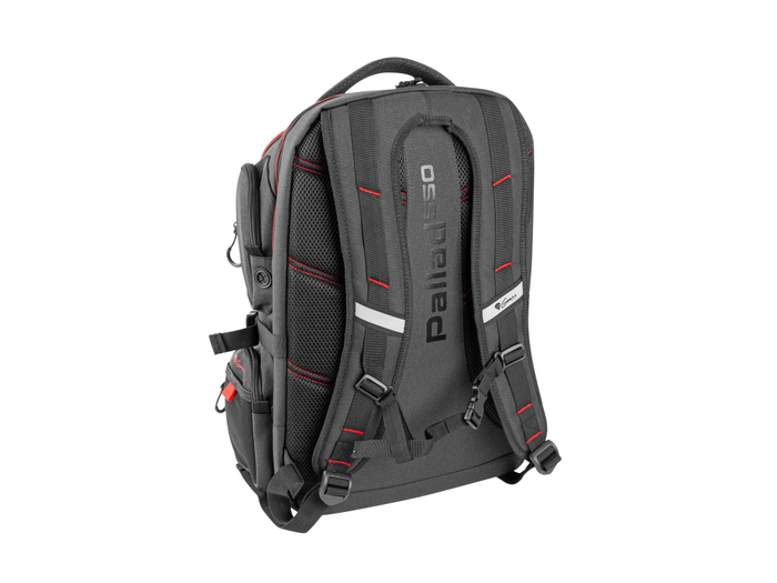 GENESIS Pallad 550 Mochila para Gaming 43,9 cm (17.3") Negro, Rojo con Compartimento para Portátil y Accesorios