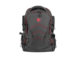 GENESIS Pallad 550 Mochila para Gaming 43,9 cm (17.3") Negro, Rojo con Compartimento para Portátil y Accesorios