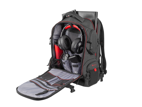 GENESIS Pallad 550 Mochila para Portátil 17.3 pulgadas Negro, Rojo GENESIS Pallad 550 Mochila para Portátil 17.3 pulgadas Negro, Rojo