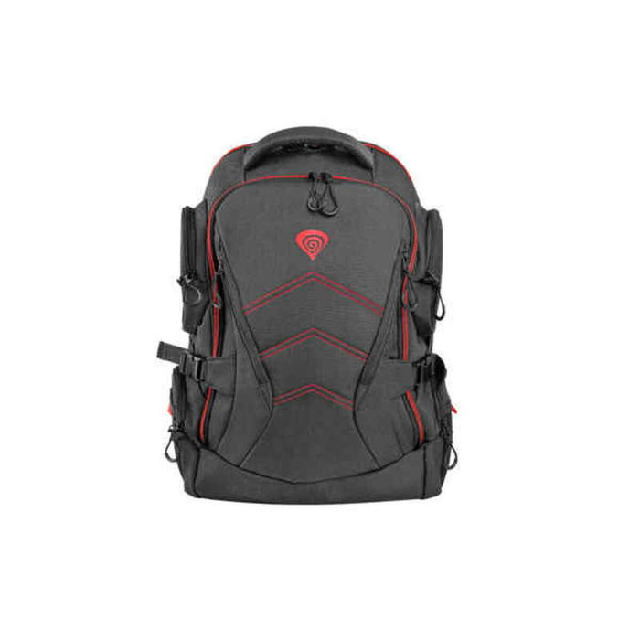 GENESIS Pallad 550 Mochila para Portátil 17.3 pulg, Negro, Rojo