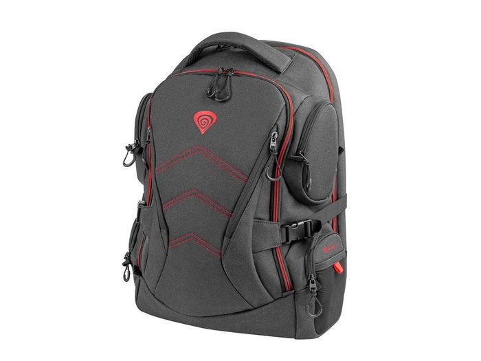 GENESIS Pallad 550 Mochila 43.9 cm (17.3 pulgadas) para Portátil, Color Negro y Rojo GENESIS Pallad 550 Mochila 43.9 cm (17.3 pulgadas) para Portátil, Color Negro y Rojo