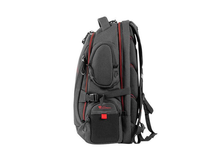 GENESIS Pallad 550 Mochila 43.9 cm (17.3 pulgadas) para Portátil, Color Negro y Rojo GENESIS Pallad 550 Mochila 43.9 cm (17.3 pulgadas) para Portátil, Color Negro y Rojo