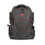 GENESIS Pallad 550 Mochila 43.9 cm (17.3 pulgadas) para Portátil, Color Negro y Rojo