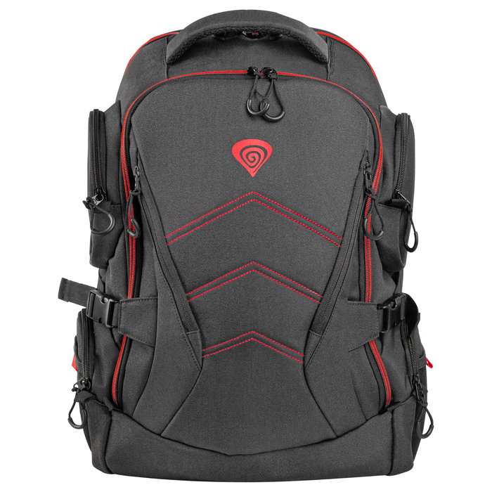 GENESIS Pallad 550 Mochila para Portátil 17.3 pulg, Negro, Rojo