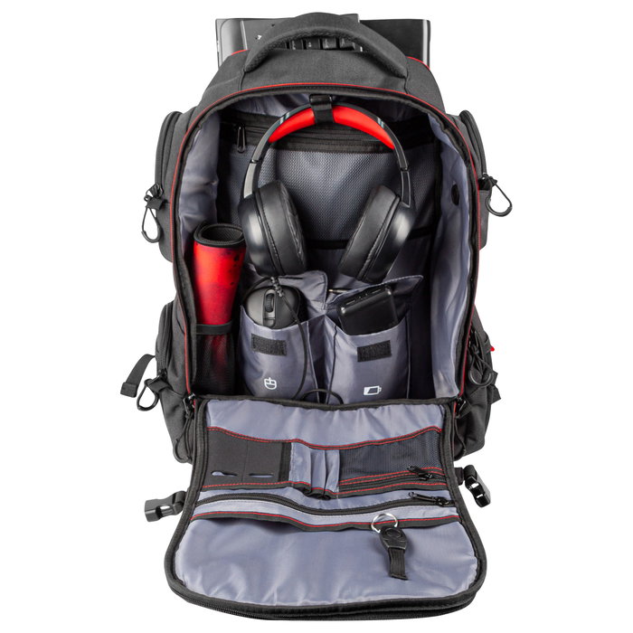 GENESIS Pallad 550 Mochila para Portátil 17.3 pulg, Negro, Rojo