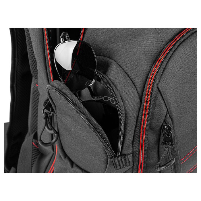 GENESIS Pallad 550 Mochila para Portátil 17.3 pulg, Negro, Rojo