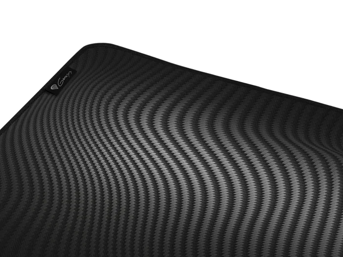 Genesis Carbon 500 Ultra Wave Alfombrilla de Ratón Gaming, 1100x450 mm, Base Antideslizante, Tela, A Prueba de Salpicaduras, Bordes Rematados, Negro/Gris