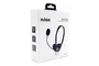 Nilox NXAU0000002 - Auriculares de diadema con micrófono para oficina, alámbrico con conexión USB, con cancelación de ruido y plegables, color negro