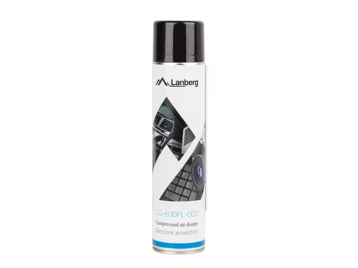 Lanberg CG-600FL-001 Limpiador de Aire Comprimido, Aire Duster, 600 ml