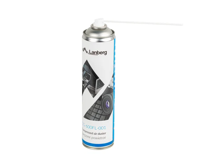 Lanberg CG-600FL-001 Limpiador de Aire Comprimido, Aire Duster, 600 ml
