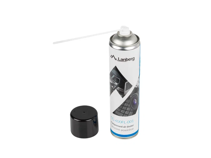 Lanberg CG-600FL-001 Limpiador de Aire Comprimido, Aire Duster, 600 ml