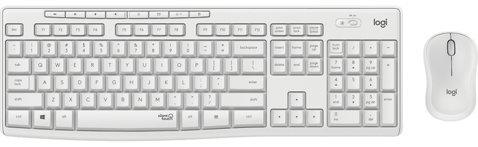 Logitech MK295 Silent Combo de Teclado y Ratón Inalámbrico Blanco