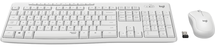 Logitech MK295 Silent Combo de Teclado y Ratón Inalámbrico Blanco