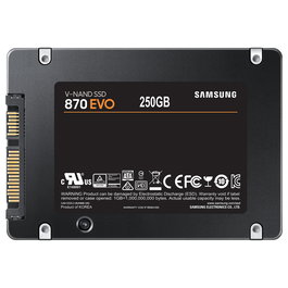 Samsung 870 EVO 250GB 2.5" SSD 560 MB/s 6 Gbit/s V-NAND MLC