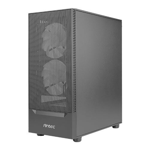 Antec NX 410 Caja PC Gaming Midi Tower Gris ATX, ITX, micro ATX, con Ventana Lateral, 2x USB 2.0, 1x USB 3.0 y sin Fuente de Alimentación