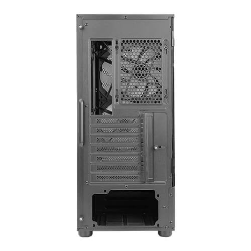 Antec NX 410 Caja PC Gaming Midi Tower Gris ATX, ITX, micro ATX, con Ventana Lateral, 2x USB 2.0, 1x USB 3.0 y sin Fuente de Alimentación