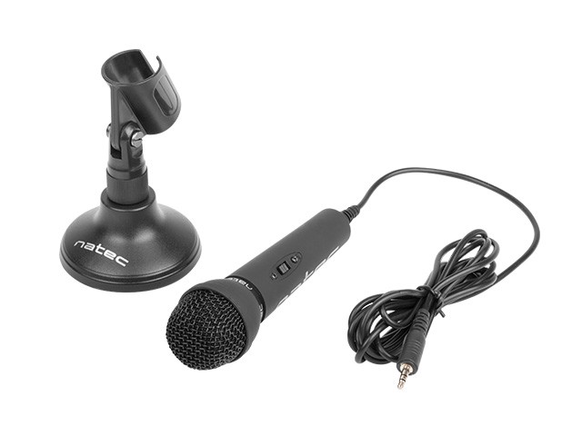 NATEC ADDER Micrófono para conferencias Negro