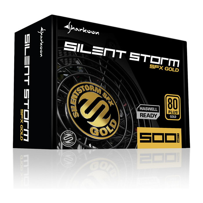 SHARKOON SilentStorm SFX 500W 80+ Gold Fuente de Alimentación para PC