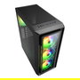 SHARKOON Midi Tower TK4 RGB Negro con Iluminación RGB para PC Gaming ATX, mATX, Mini-ITX y Ventana Lateral