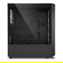 SHARKOON Midi Tower TK4 RGB Negro con Iluminación RGB para PC Gaming ATX, mATX, Mini-ITX y Ventana Lateral