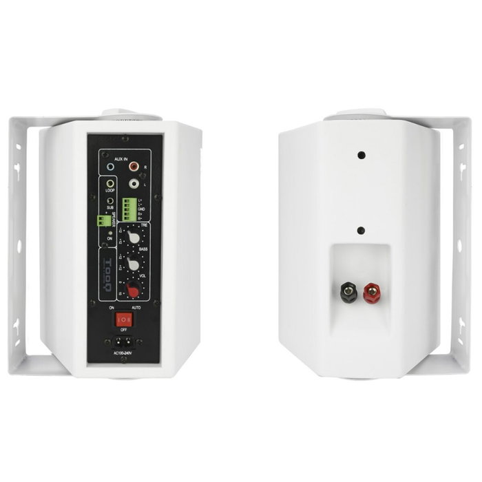 TOOQ Altavoces Autoamplificados TQOWS-01W de Pared, 60W, Blanco TOOQ Altavoces Autoamplificados TQOWS-01W de Pared, 60W, Blanco