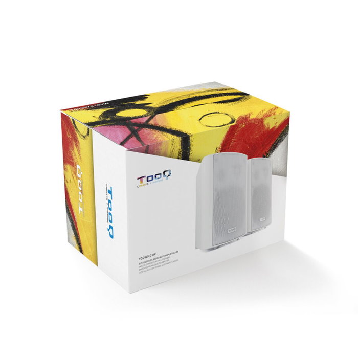 TOOQ Altavoces Autoamplificados TQOWS-01W de Pared, 60W, Blanco TOOQ Altavoces Autoamplificados TQOWS-01W de Pared, 60W, Blanco