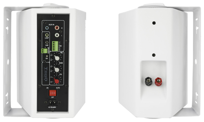TOOQ Altavoces Autoamplificados TQOWS-01W de Pared, 60W, Blanco TOOQ Altavoces Autoamplificados TQOWS-01W de Pared, 60W, Blanco