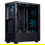 Hiditec Caja Gaming Semitorre V20 Pro ARGB - Torre ATX, Panel Lateral de Cristal Templado, Control ARGB, Ventiladores Incluidos