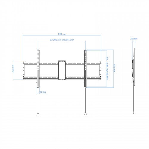 Tooq Soporte de Pared Fijo LP4390F-B para TV de 43-90 pulgadas Tooq Soporte de Pared Fijo LP4390F-B para TV de 43-90 pulgadas