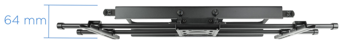 Tooq Soporte de Pared Giratorio e Inclinable LP3790TN-B para TV de 37-90 pulgadas